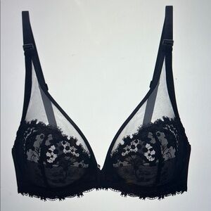 Simone Perele Wish underwire plunge Bra 32E (DD) NWT